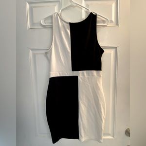 Back and white dress